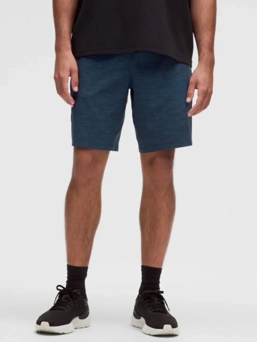Lululemon Mens Pace Breaker Shorts 9" Lined Dark Blue Heather Size Medium